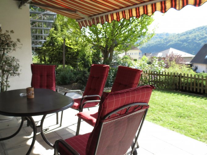 die Terrasse zum Entspannen