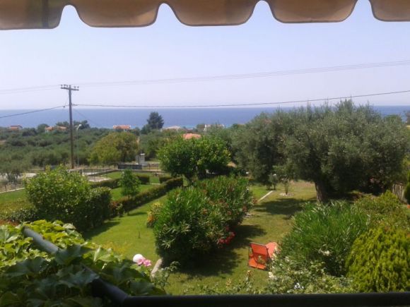Ferienhaus Appartement Maria | Der Blick vom Balkon auf die Ägäis - einfach göttlich!