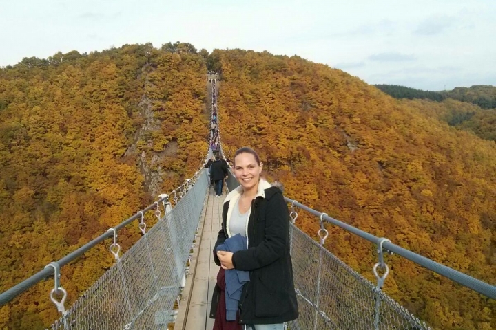 Hängeseilbrücke Geierlay 360 m lang, 100 m hoch
