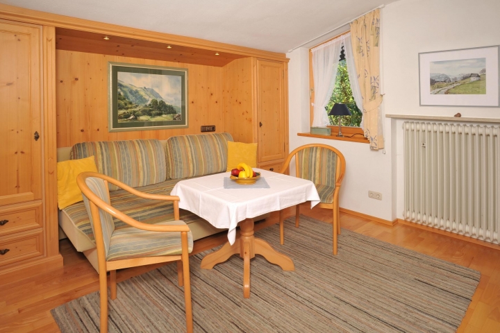 Ferienwohnungen Mühlberger | Wohnzimmer, FW 35 qm,  mit integrierter Küche