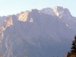 Blick vom Balkon: die Zugspitze mit 2964m Deutschlands höchster Berg