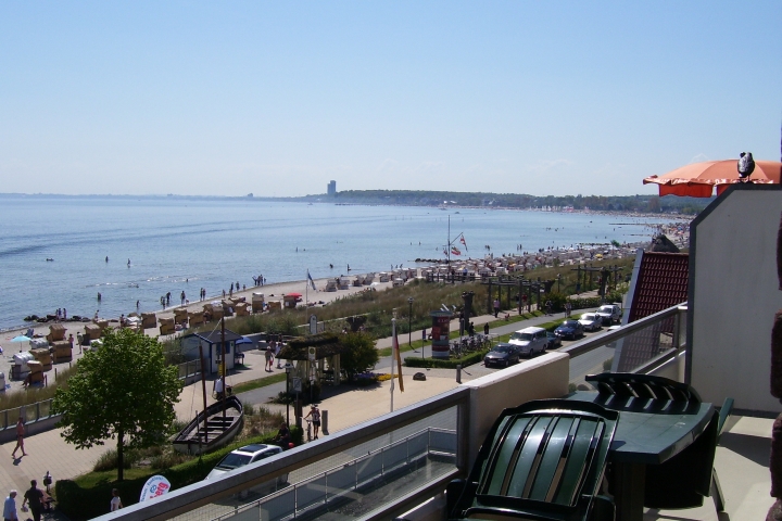 Blick vom Haus auf die Ostsee