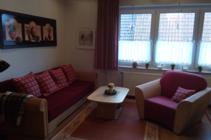 Doppelschlafcouch mit Sessel