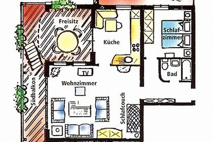 Ferienwohnung FLORA****Grundriss