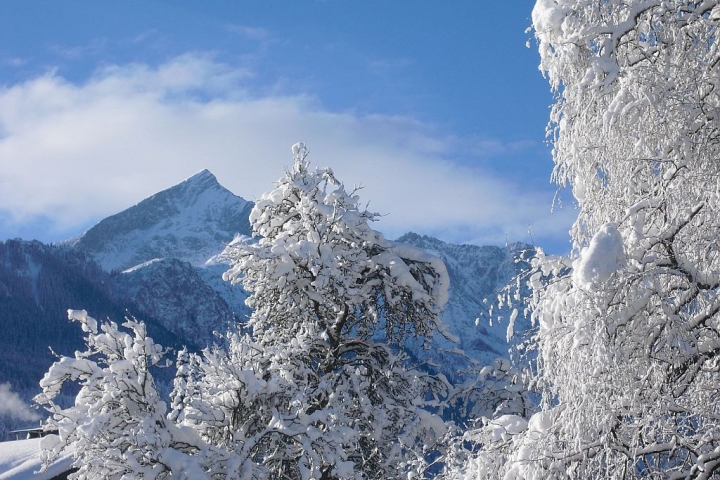 Winterstimmung Blick zur Alpspitze vom FLORA**** Balkon