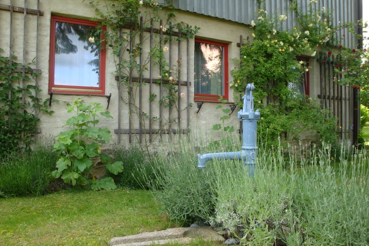 Ihre Ferienwohnung befindet sich im Erdgeschoss mit direktem Zugang zum Garten.