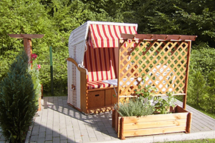 Ferienwohnungen im Haus Zum Strandkorb | Terrasse