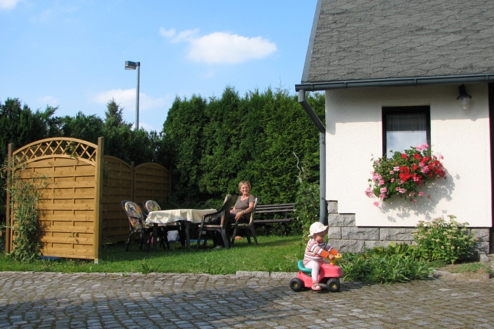 Sitzecke und Garten