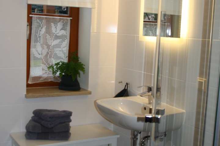 Badezimmer mit Dusche