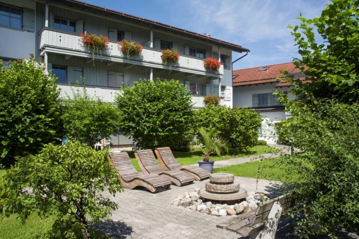 Garten in der Wohanlage