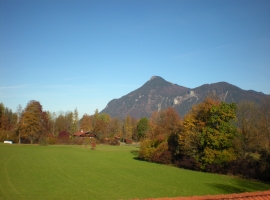 Aussicht von der Wohnung Kranzhorn im Sommer