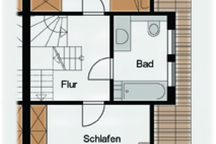 Grundriß Haus 29e Kormoran Obergeschoß