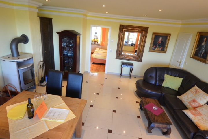 Ferienwohnung Sonnenkliff EG Wohnzimmer