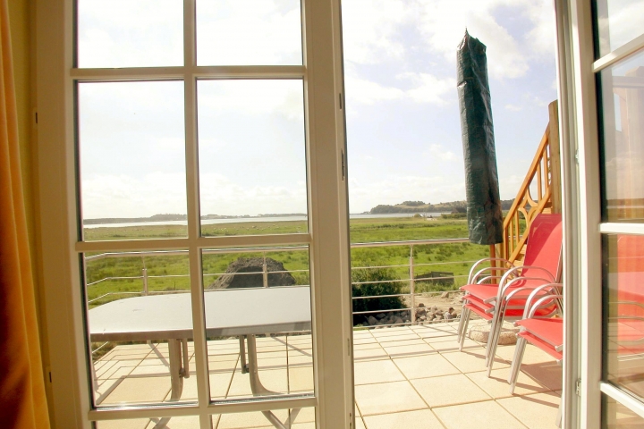 Fewo Sonnenkliff Panorama - Blick vom Balkon zur Ostsee