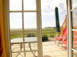 Fewo Sonnenkliff Panorama - Blick vom Balkon zur Ostsee