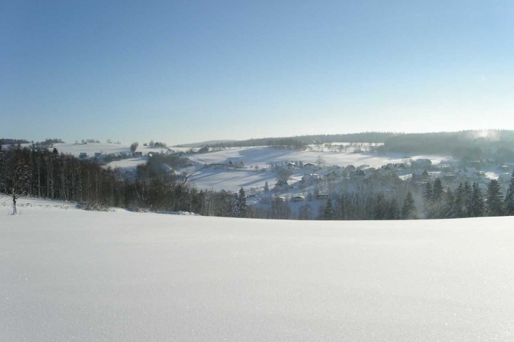 Balkonblick Winter