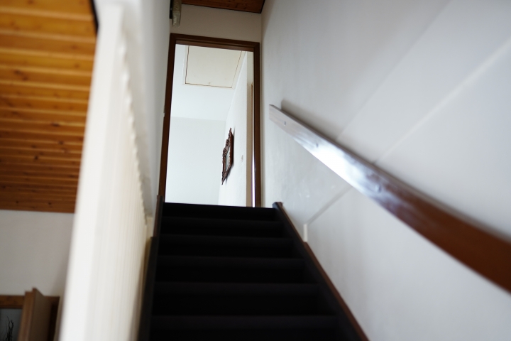 Treppenaufgang zur Ferienwohnung