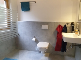 Badezimmer mit großer Dusche (renoviert 2021)