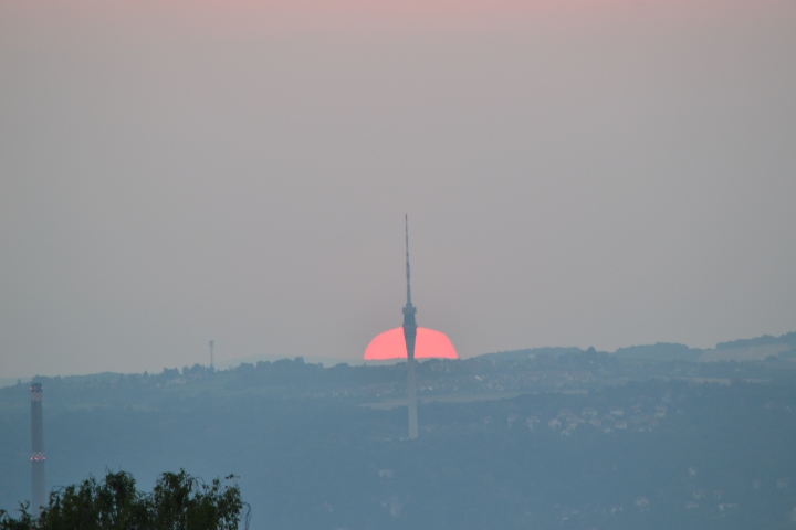 Sonnenaufgang in Dresden