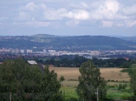 Blick aus dem Fenster in Richtung Dresden