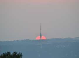 Sonnenaufgang in Dresden