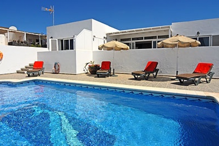 Ferienhaus Bungalow Casita Canaria | Poolterrasse