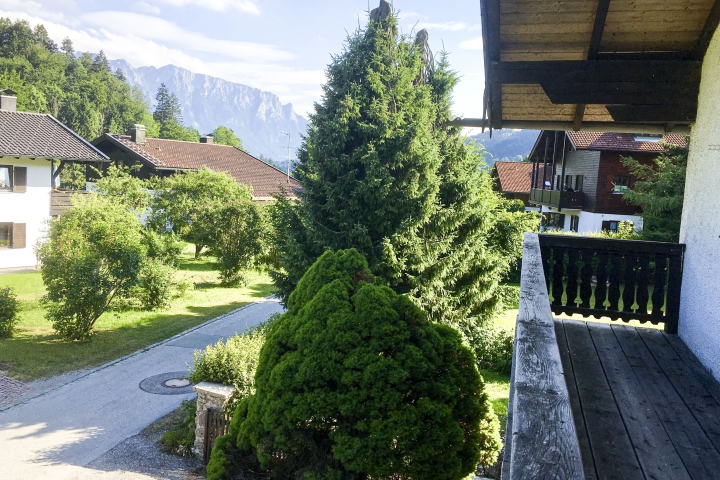 Blick vom Balkon der Schlafzimmer 1 und 2