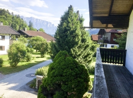 Blick vom Balkon der Schlafzimmer 1 und 2