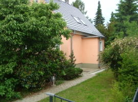 Garten vom Stellplatz Auto zum Eingang