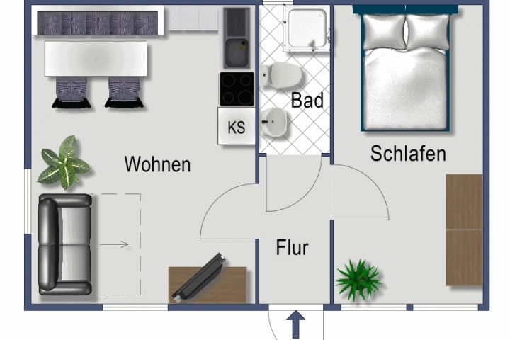 Grundriss Ihrer Unterkunft