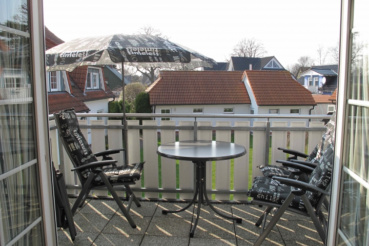 Blick auf den Balkon