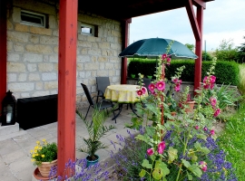 Sitzecke zur Ferienwohnung EG Typ B