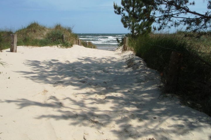 Übergang zum Strand