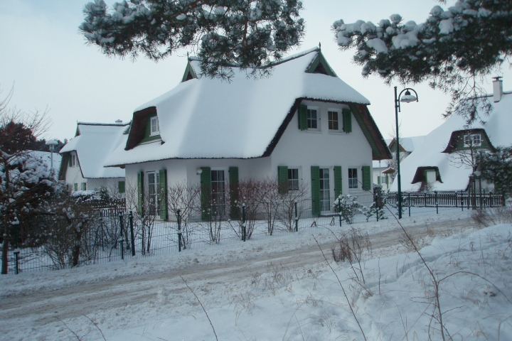 Das Ferienhaus im Winter