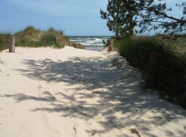 Übergang zum Strand