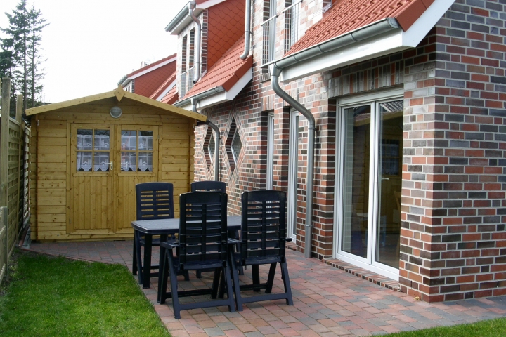 Terrasse mit herrlichem Blick auf die Harle