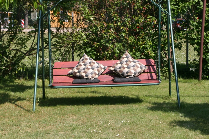 Ruheplatz im Gartenbereich