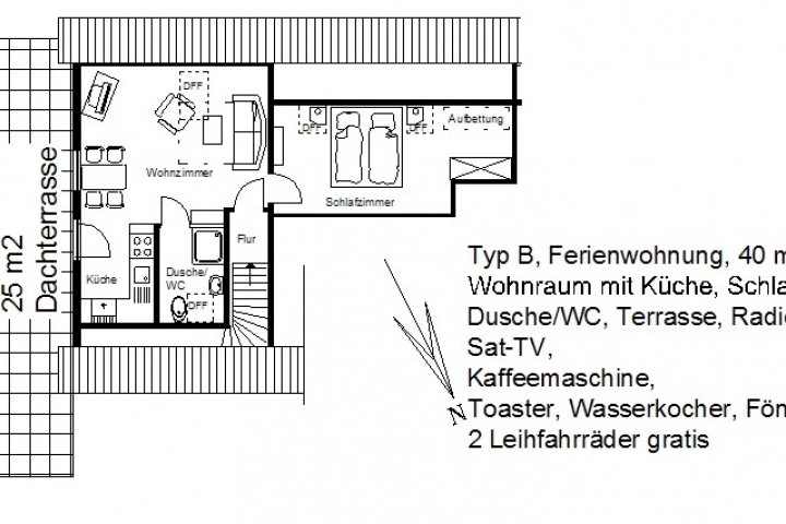 Ferienwohnung Grundriss