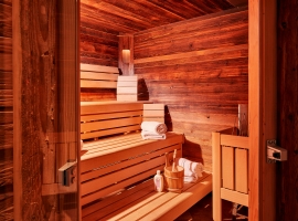 eigene Sauna im Chalet