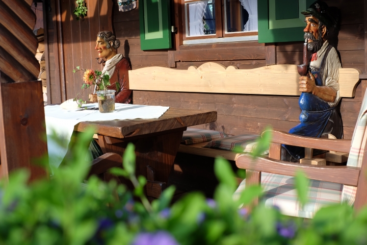 Biergarten für unsere Gäste.
Hier sitzt niemand alleine.