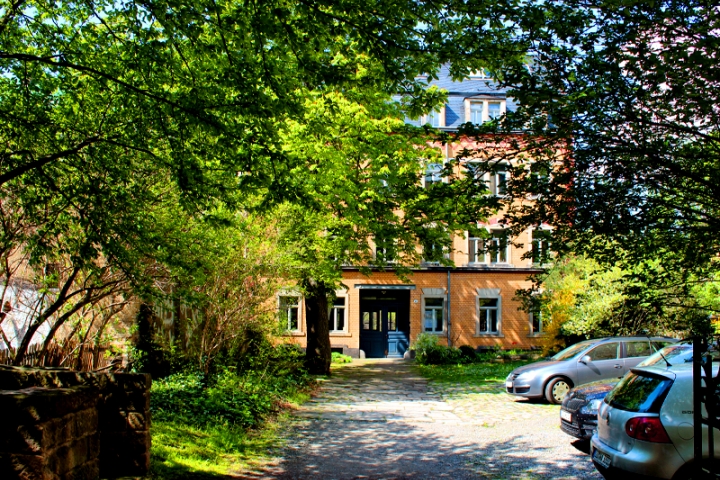 Vorderansicht von Straße