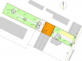 Lageplan des großen Grundstücks mitten in der Neustadt