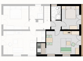 Grundriss Ferienwohnung 1