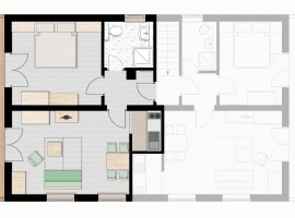 Grundriss Ferienwohnung 2