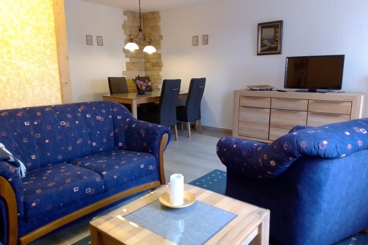 Wohnraum in der Wohnung Lilienstein