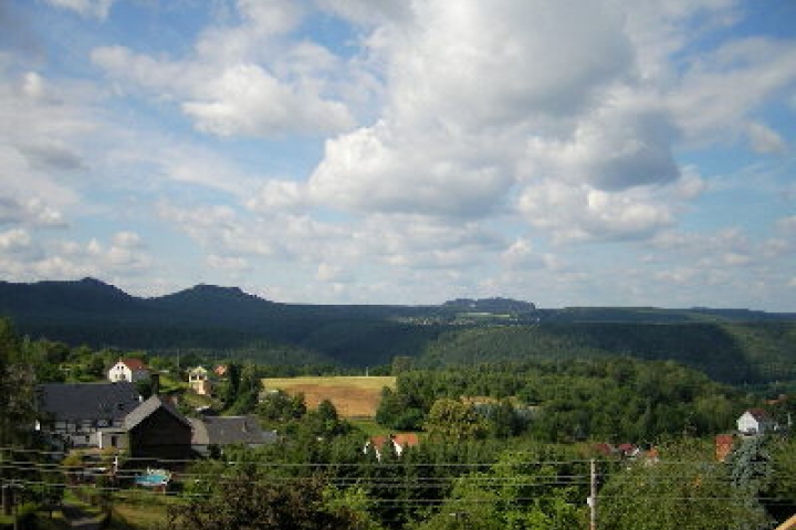 Ausblick vom Balkon