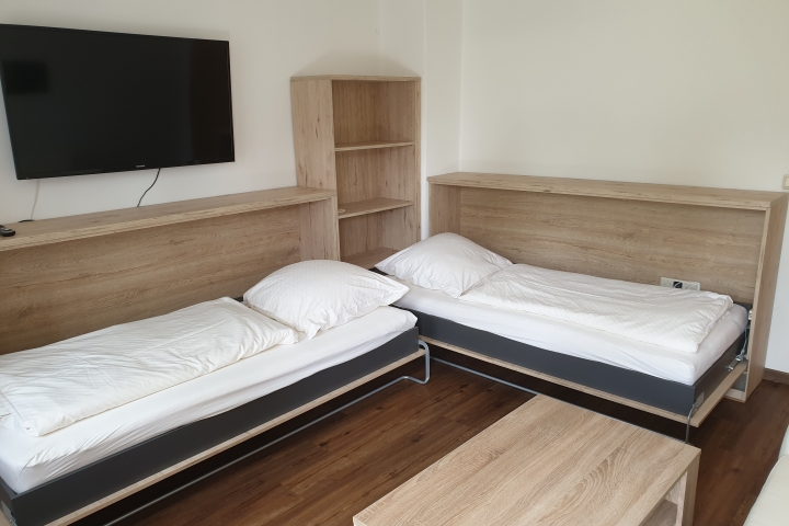 Wohnzimmer mit Betten