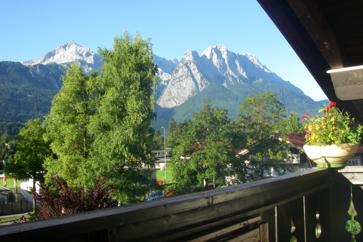 Aussicht vom Balkon Südseite