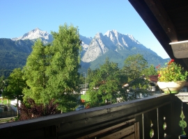 Aussicht vom Balkon Südseite