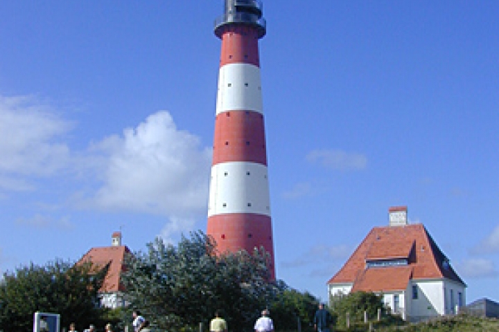 Das Wahrzeichen Eiderstedts: der Westerhever Leuchtturm